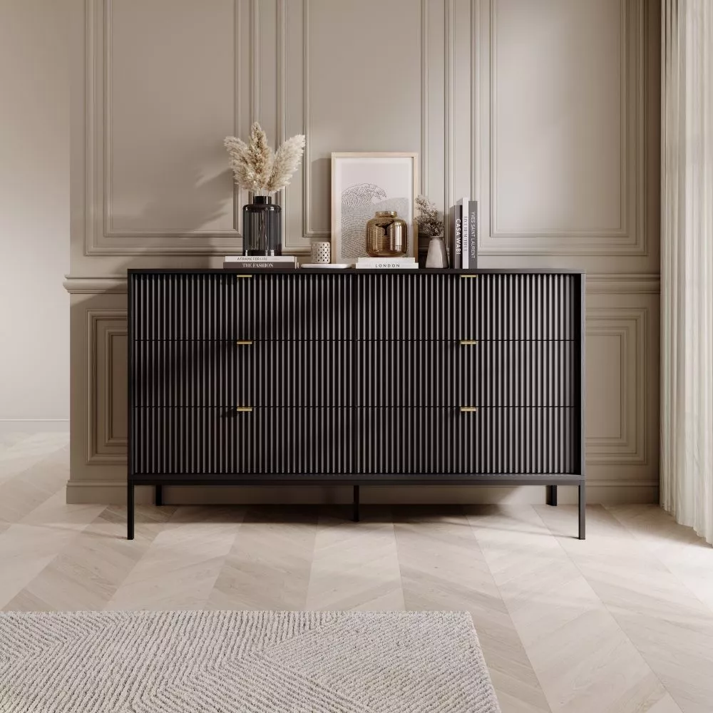 Kumode Nova NKS-154 · Melns · 154 × 39 × 91 cm