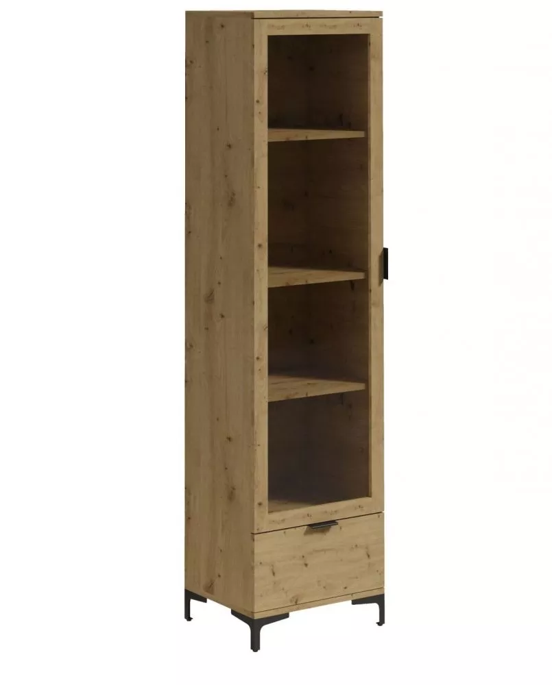 Sekcija Lena LEN 07 · Ozols artisan · 50 × 40 × 195 cm