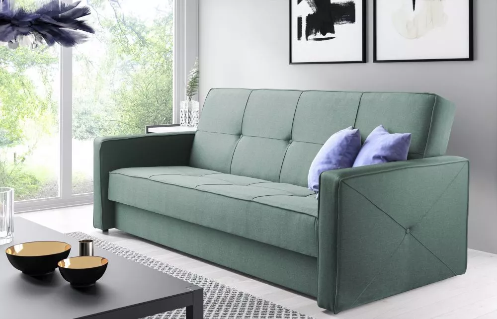 Dīvāns Sofa Bed 146 standard · Piparmētru · 90 × 210 × 80 cm
