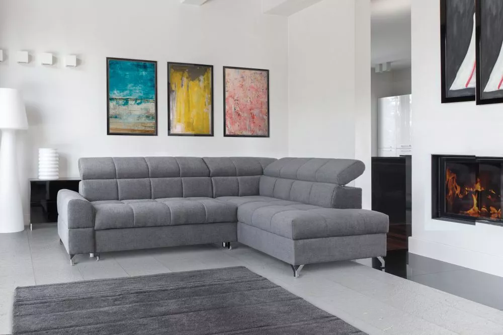 Dīvāns Sempre Standard · Tumši pelēks · 204 × 270 × 97 cm