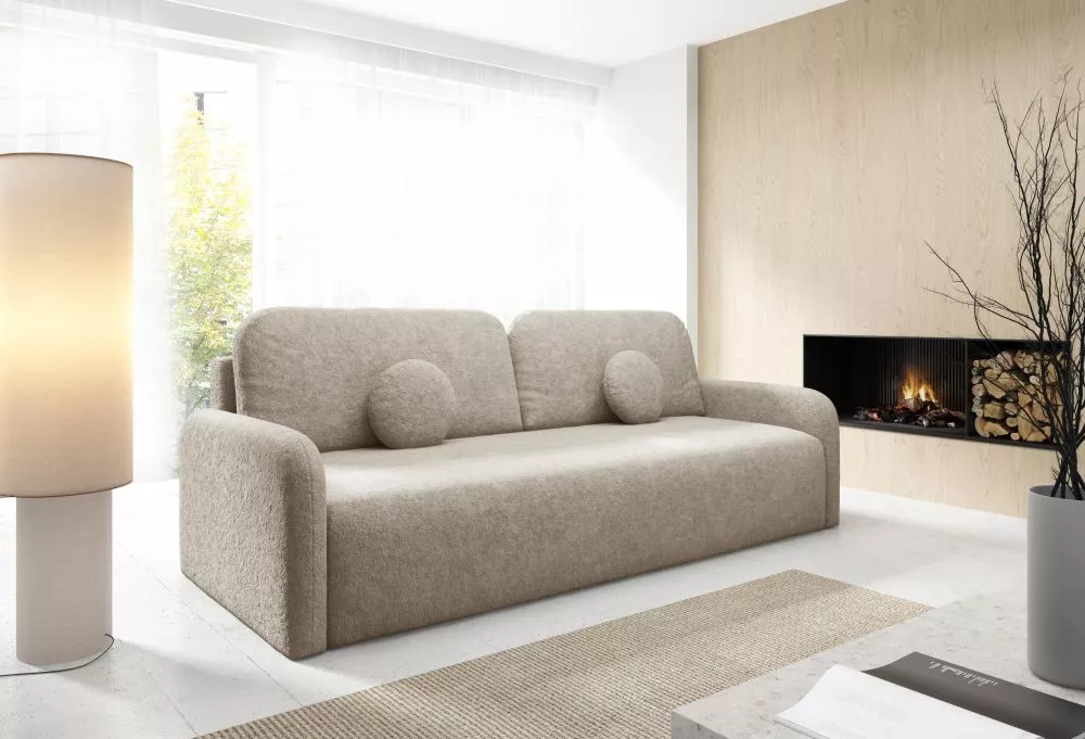 Dīvāns Ravio Premium Standard · Bēšs · 88 × 218 × 90 cm