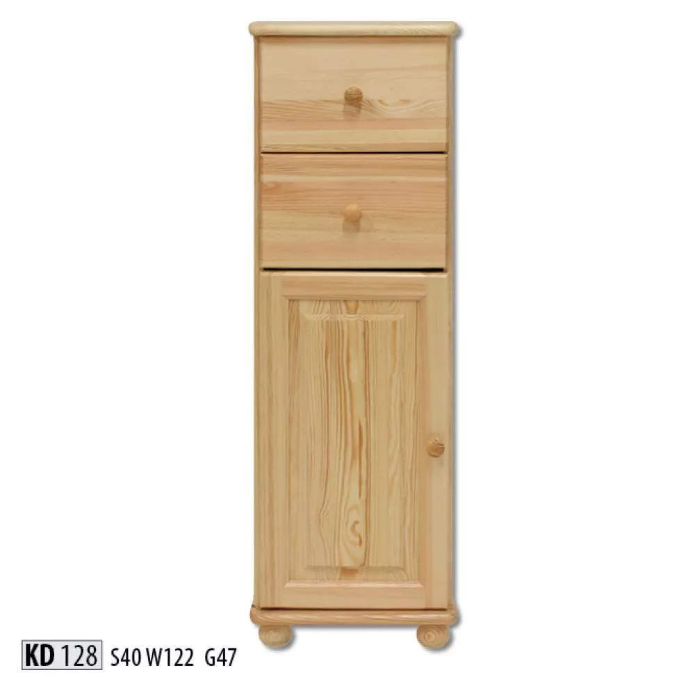 Kumode KD 128 · Priede · 40 × 47 × 122 cm