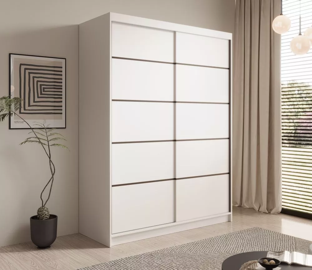 Skapis Calma 150 · Balts · 150 × 58 × 200 cm