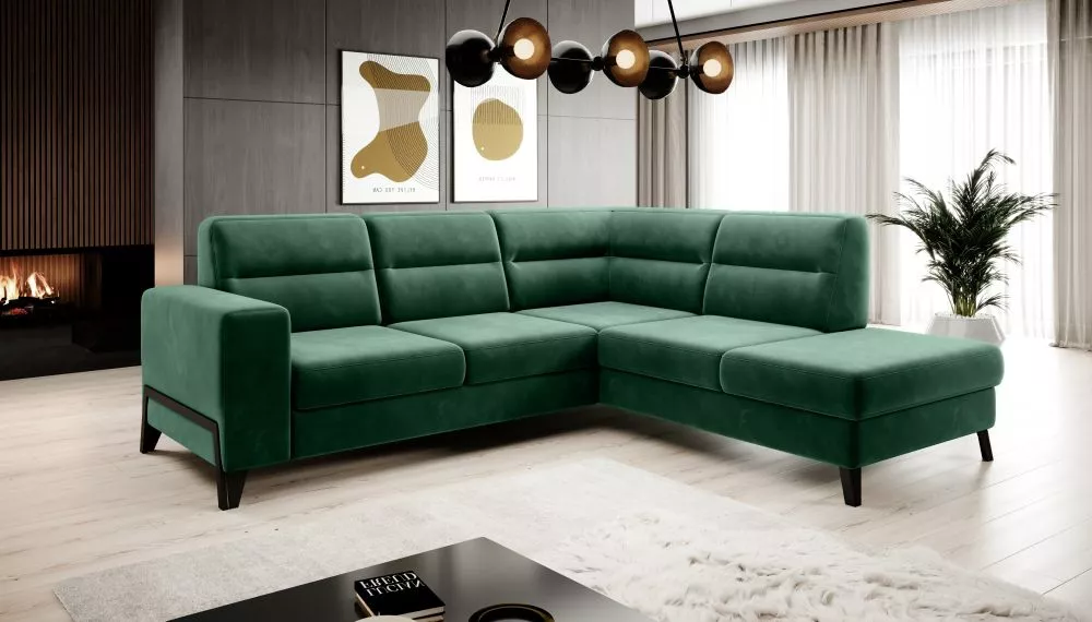 Dīvāns Cassara Premium Standard · Zaļš · 237 × 277 × 100 cm