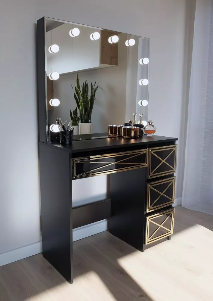 Kosmētikas galds Modern 1 Deco ar LED · 90 × 155 × 40 cm