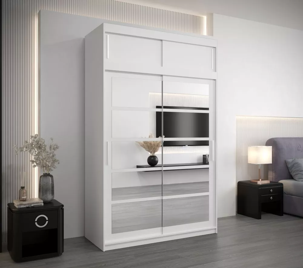 Skapis Roma 2 Premium · Balts · 150 × 62 × 240 cm