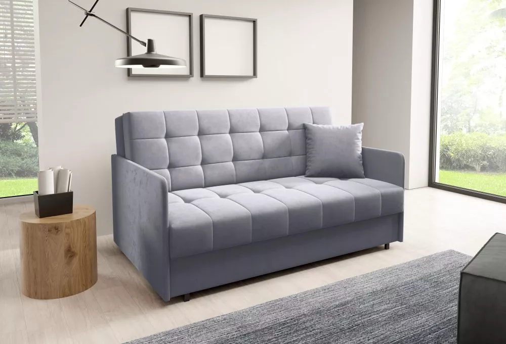 Dīvāns Americano Sally 4 standard · Pelēks · 97 × 160 × 85 cm