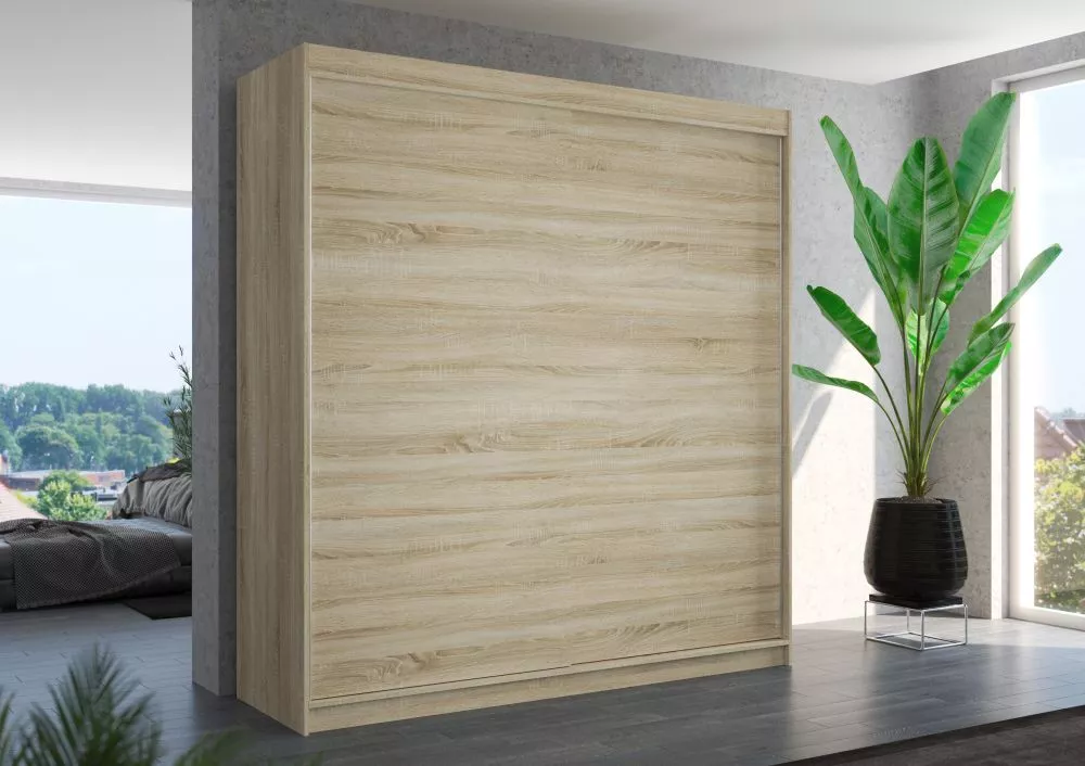 Skapis Terecia · Ozols sonoma · 200 × 58 × 215 cm