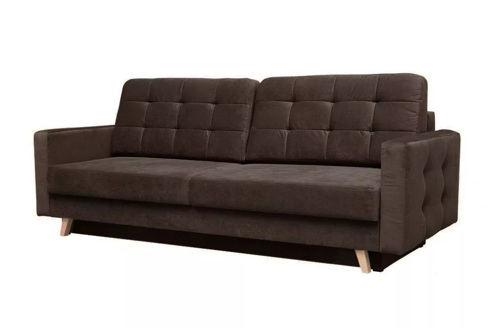 Dīvāns Vegas Sofa Premium standard · Tumši brūns · 97 × 229 × 95 cm