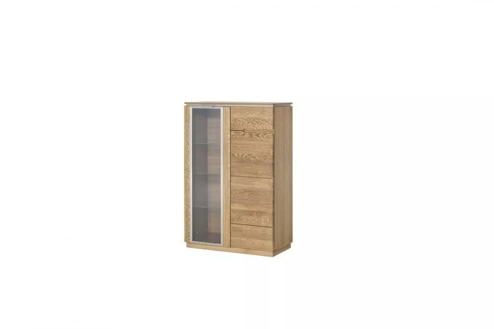 Sekcija Montenegro 15 ar LED · Ozols rustikal · 90 × 42 × 125 cm