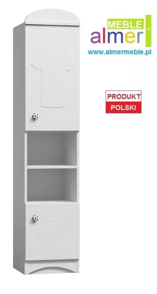 Plaukts Team 3 · Balts · 40 × 192 × 40 cm