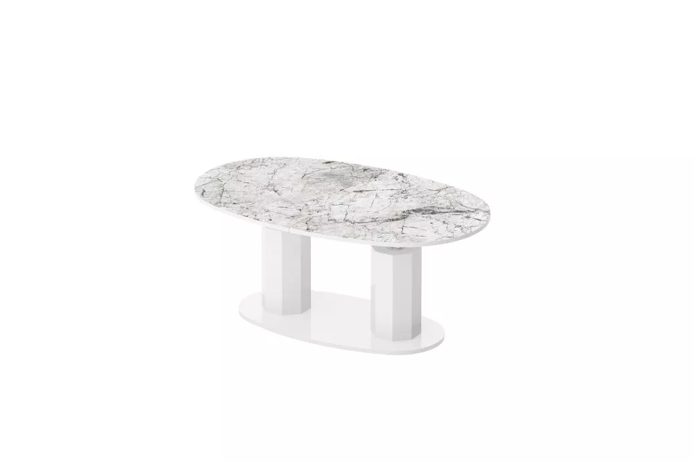 Žurnālgalds Barletta Gloss Korpusa krāsa: balts akmens, · 130 × 80 × 54 cm