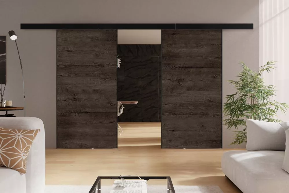 Bīdāmās durvis Marti Duo · Tumšais osis · 212 × 205 cm