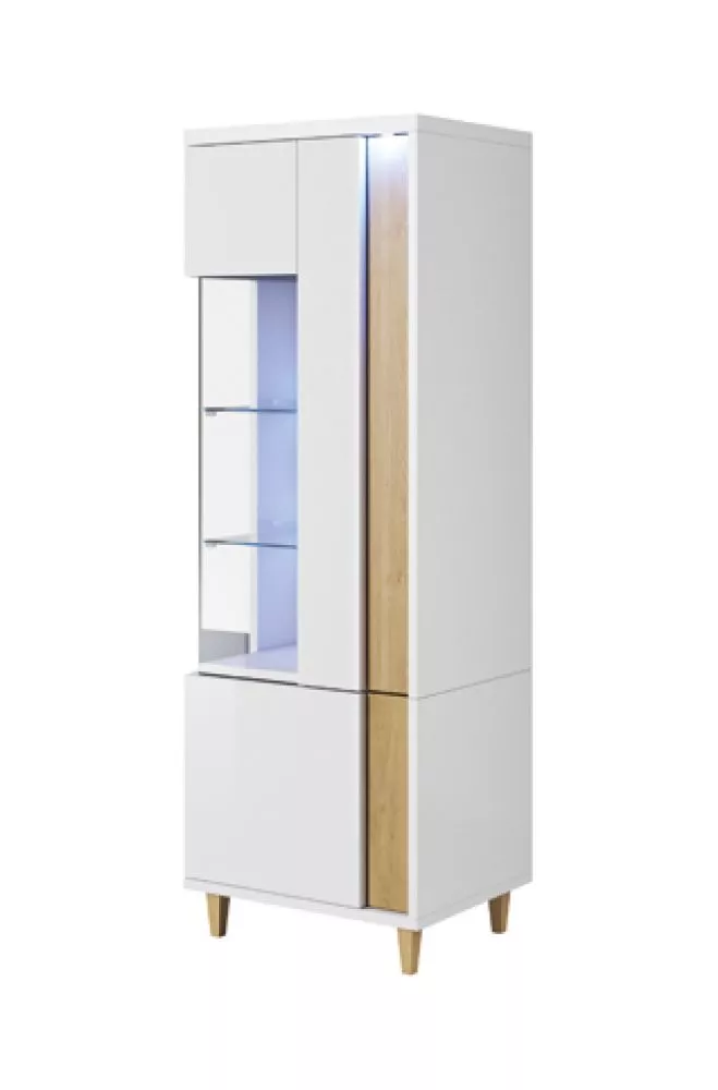 Sekcija Marco WS160R ar LED Korpusa krāsa: balts, · 52 × 40 × 160 cm