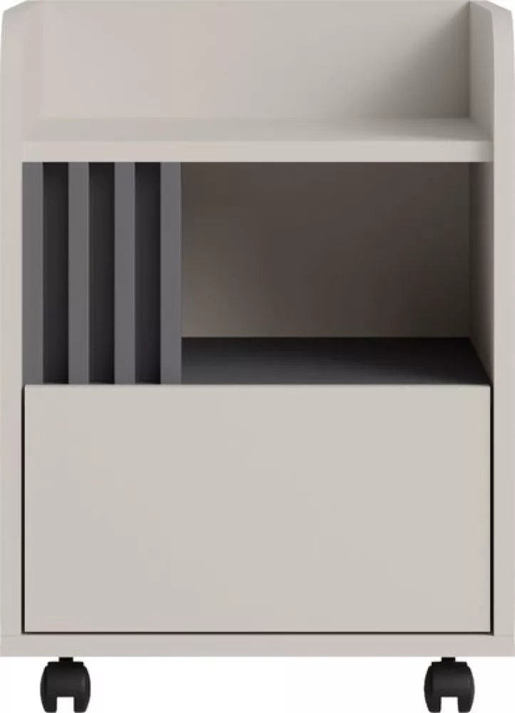 Naktsgaldiņš Allmo AL10 Korpusa krāsa: kašmīra, Elementu krāsa: antracīts, · 40 × 40 × 53 cm