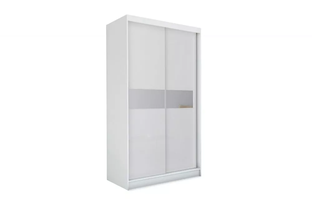 Skapis Tanna ar LED · Balts · 150 × 61 × 216 cm