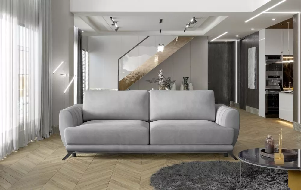 Dīvāns Megis Premium standard · Gaiši pelēks · 95 × 250 × 90 cm