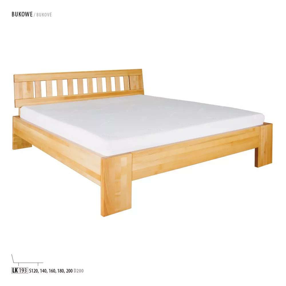 Gulta LK 193/83 ar stelāžu Guļamvietas platums: 180 cm, Guļamvietas garums: 200 cm, stelāžas tips: koka, · Dižskābardis 