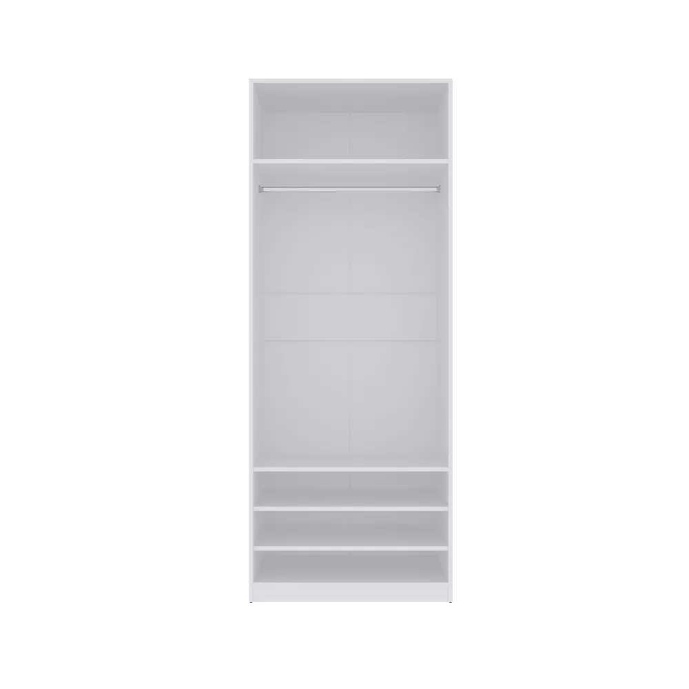 Skapis Tres 03 · Balts · 80 × 51 × 206 cm