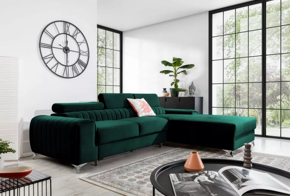 Dīvāns Grayson Premium Standard · Zaļš · 205 × 275 × 98 cm