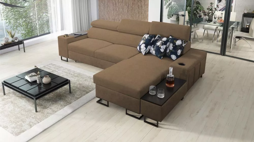 Dīvāns Melody 1 Mini Standard · Brūns · 170 × 274 × 84 cm