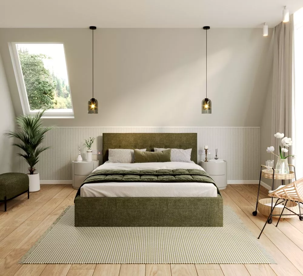 Gulta Tulsa Premium Standard ar stelāžu Guļamvietas platums: 160 cm, Guļamvietas garums: 200 cm, stelāžas tips: metāla, 