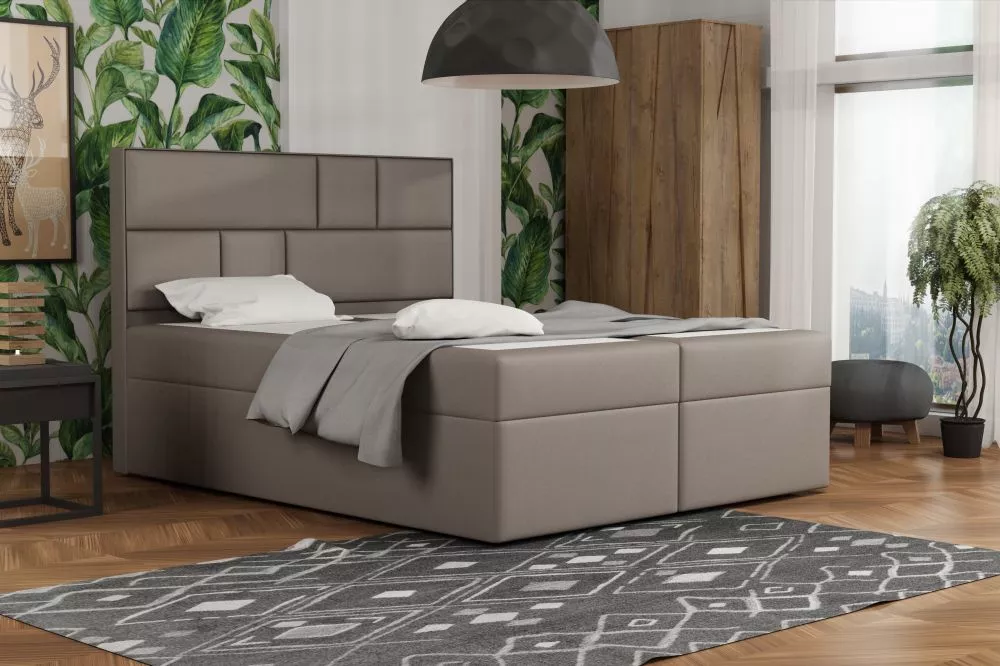 Gulta Modern Eco Premium Standard Guļamvietas platums: 160 cm, Guļamvietas garums: 200 cm, · Kapučīno · 162 × 210 × 120 