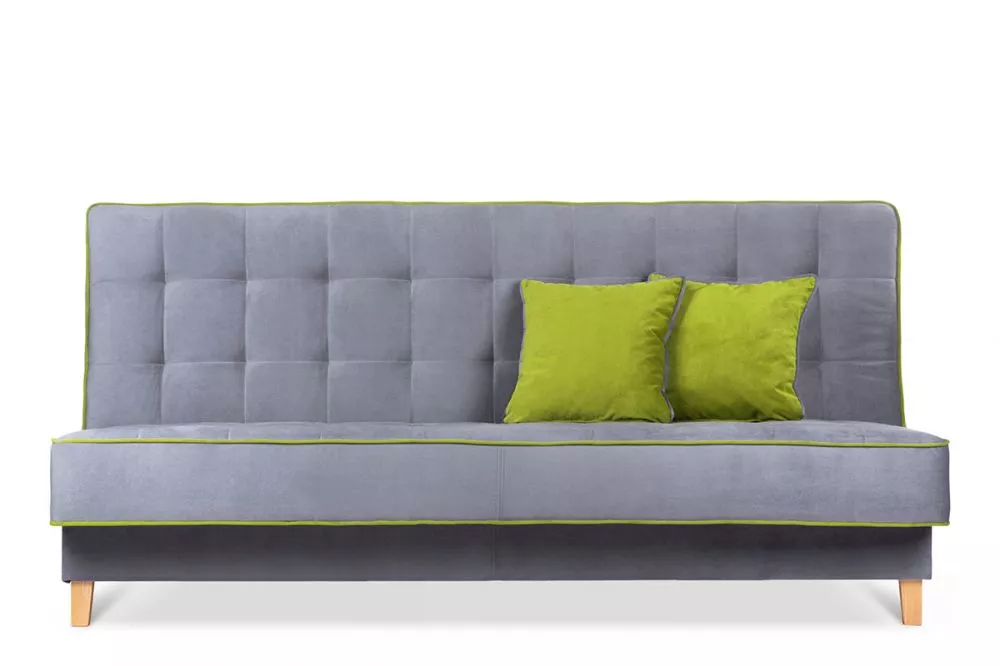 Dīvāns Dozer Comfort Standard · Pelēks + zaļš · 93 × 198 × 85 cm