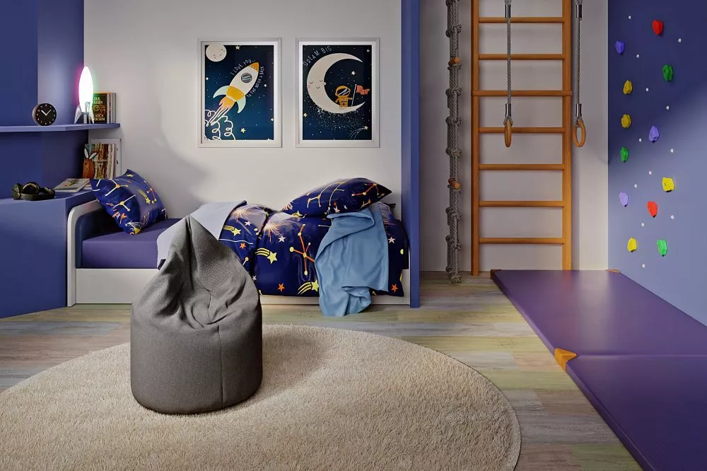 Pufs Robo Standard Auduma numurs: Poco 04, · Tumši pelēks · 90 × 70 × 70 cm