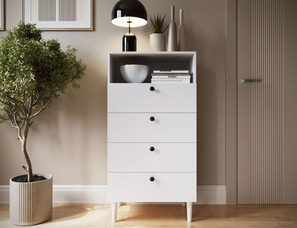 Plaukts Dullum REG60 · Balts · 60 × 115 × 40 cm