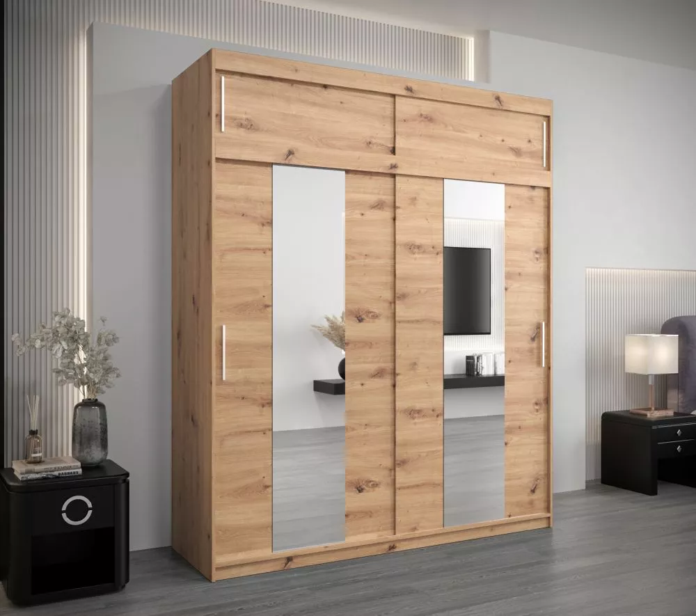 Skapis Pole Premium · Ozols artisan · 200 × 62 × 240 cm