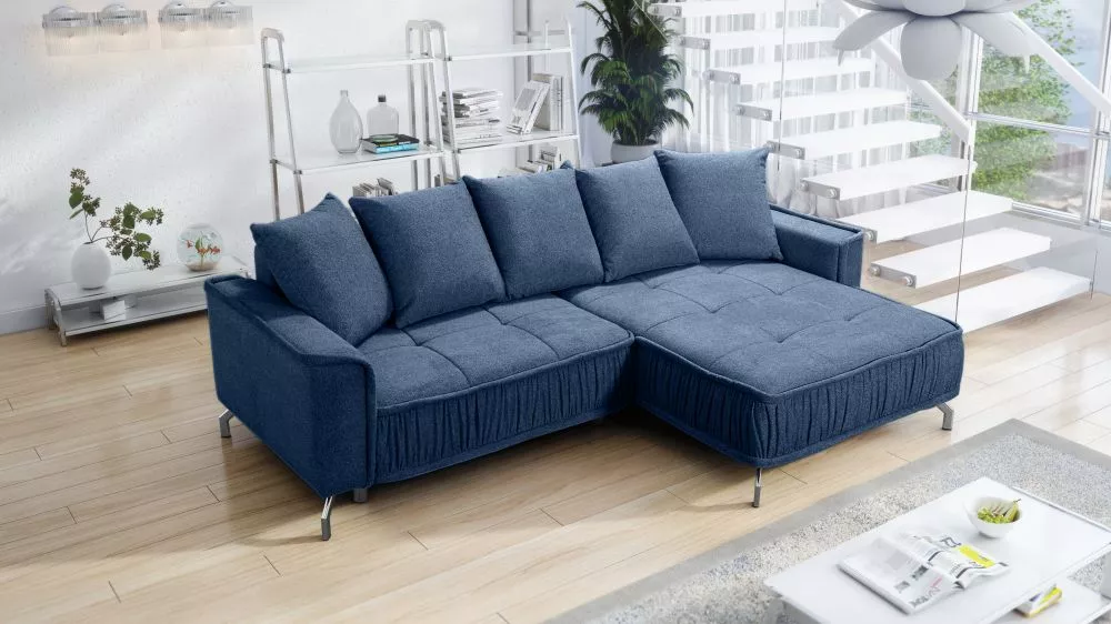 Dīvāns Diosa Bubble Corner Standard · Tumši zils · 173 × 277 × 95 cm