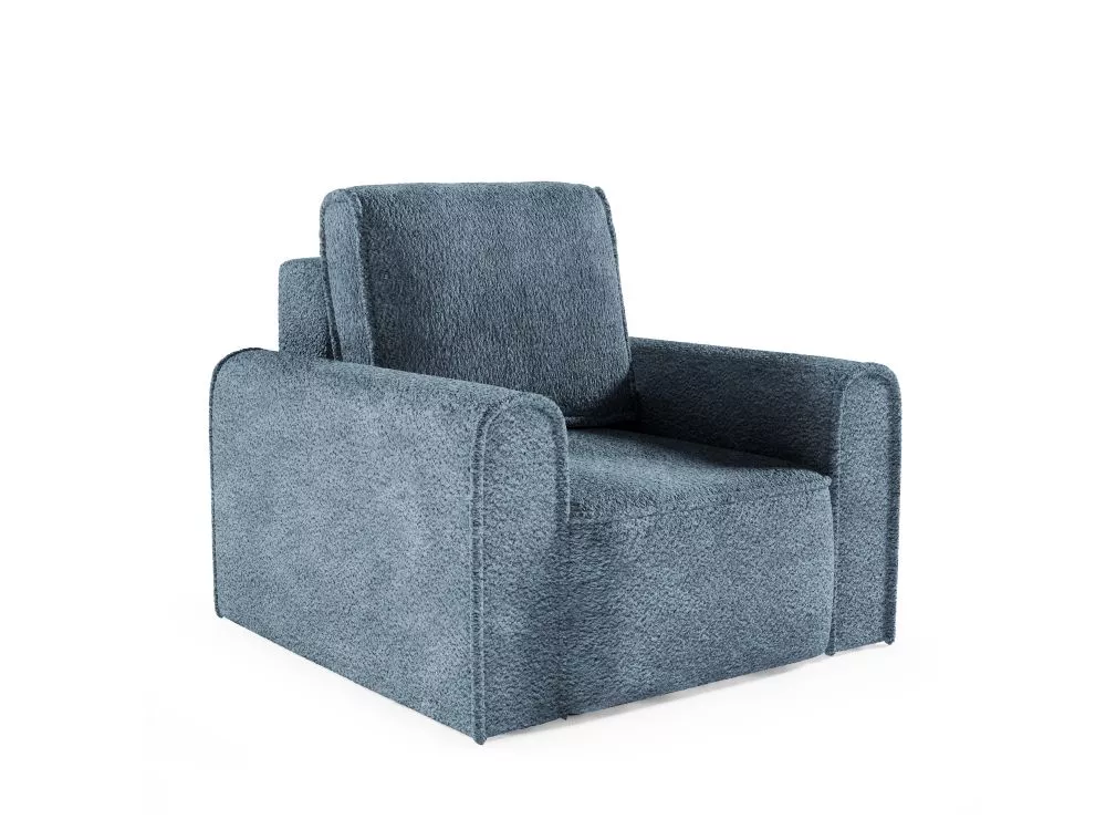 Mīksts krēsls Loretto 1S Premium Standard · Tumši zils · 100 × 104 × 88 cm