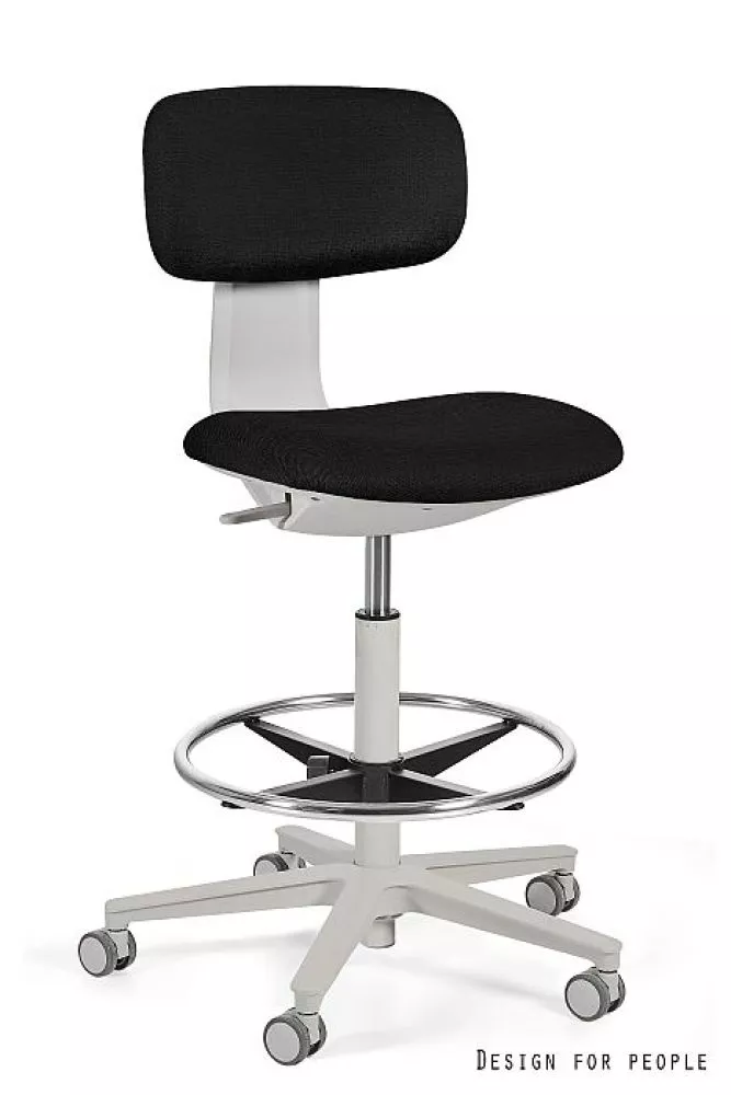 Datorkrēsls Robin Plus Comfort Korpusa krāsa: gaiši pelēks, Elementu krāsa: melns, Sēdvietas platums: 42.5 cm, · 45.5 × 