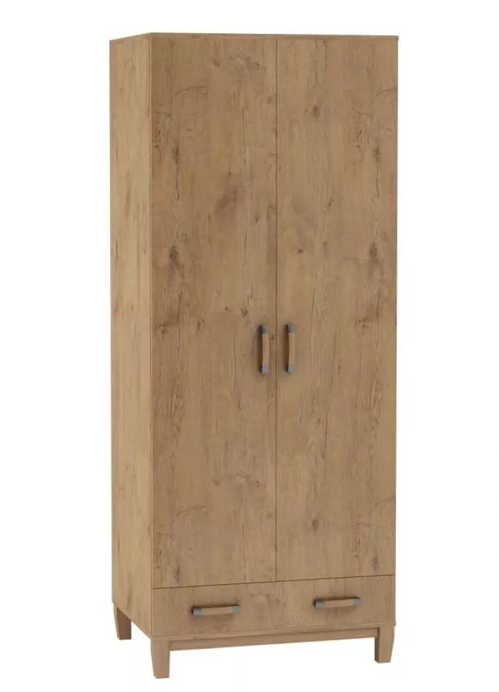 Skapis Tosca TC-SZ2DS · Ozols lancelots · 80 × 60 × 200 cm