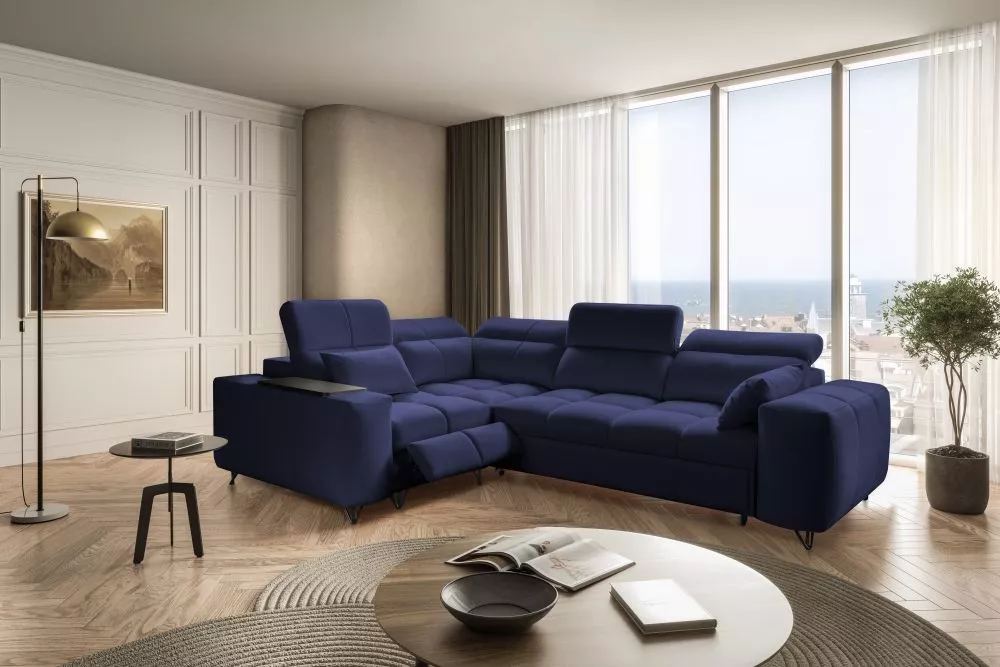 Dīvāns Celesto 2 Mix Standard · Zils · 205 × 275 × 78 cm