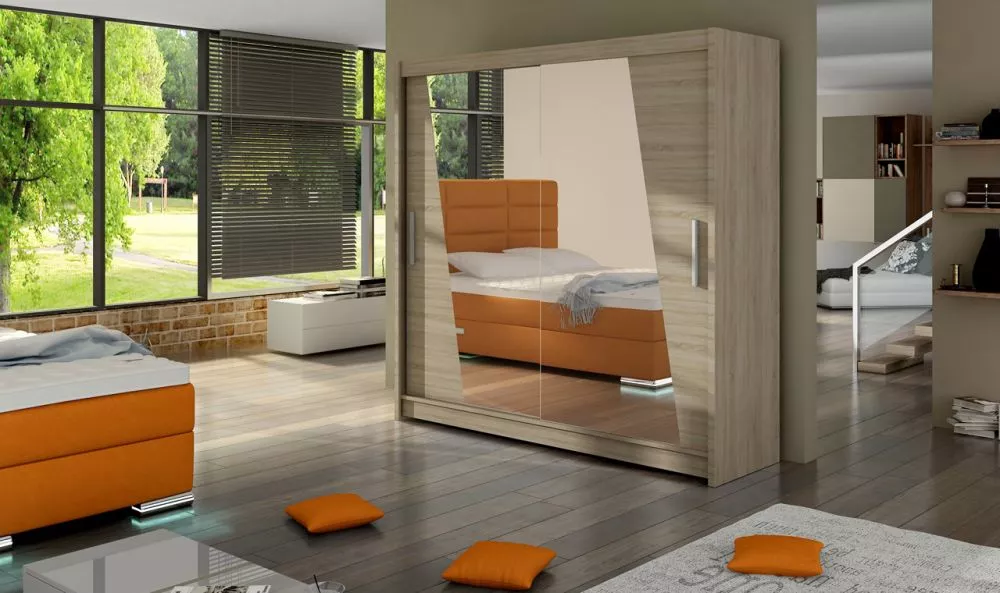 Skapis Preto · Sonoma · 180 × 58 × 215 cm