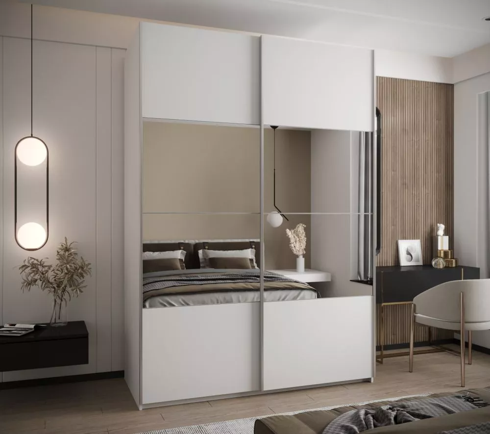 Skapis Lux 4 · Balts · 180 × 61 × 245.5 cm