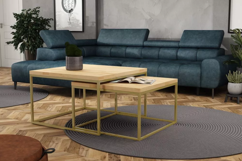 Žurnālgalds Gino Oak Korpusa krāsa: ozols, · 76 × 76 × 47 cm