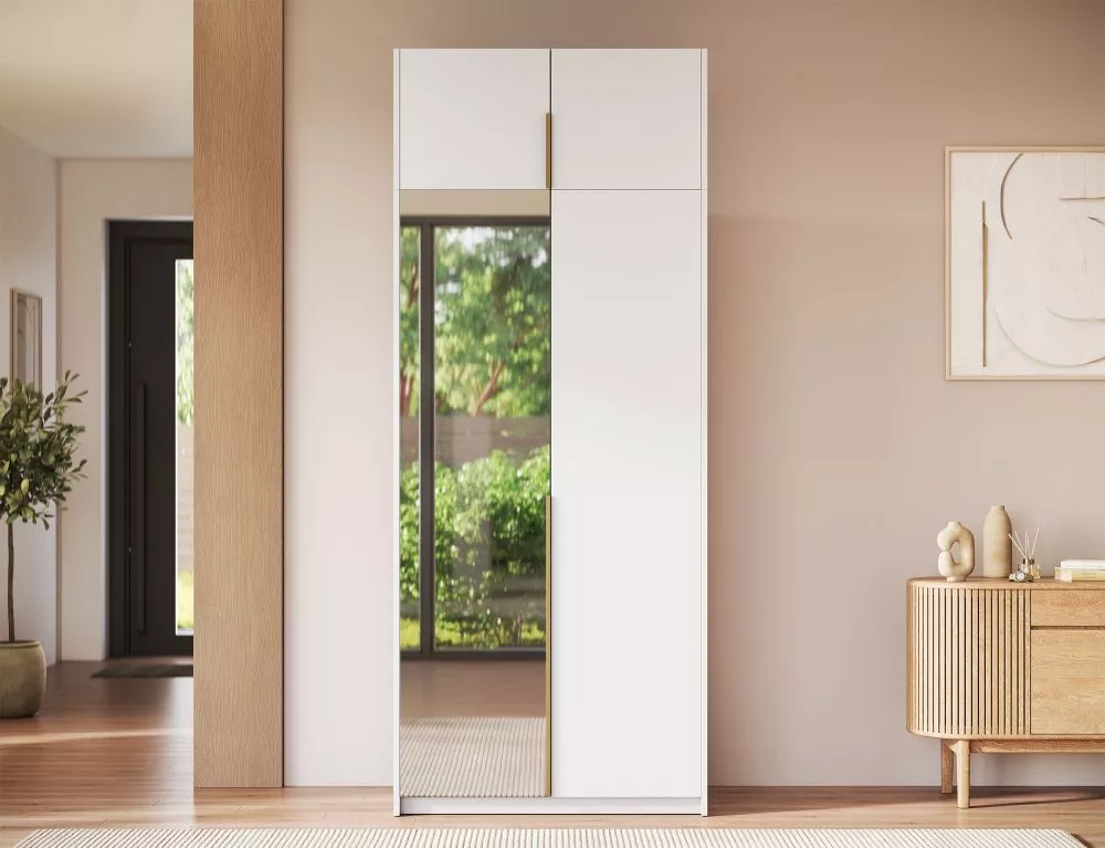 Skapis Alera 2 Plus · Balts · 100 × 58 × 250 cm