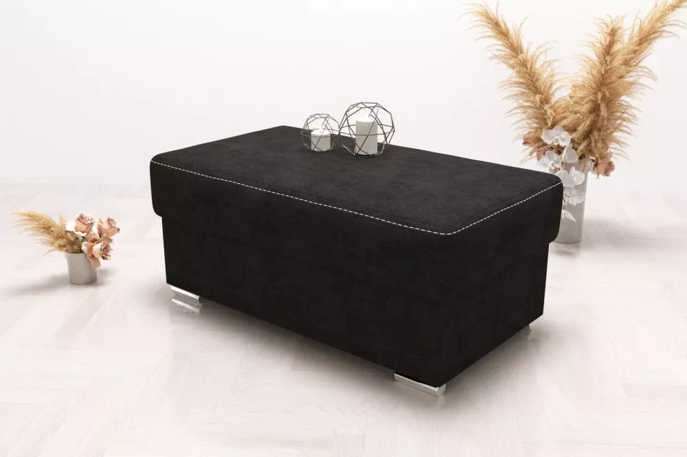 Pufs P Classic standard Auduma numurs: Terra 99, · Melns · 100 × 42 × 55 cm