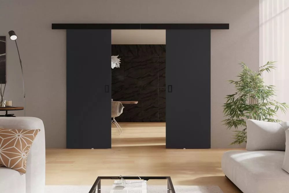 Bīdāmās durvis Werdi Duo · Grafīts · 132 × 205 cm