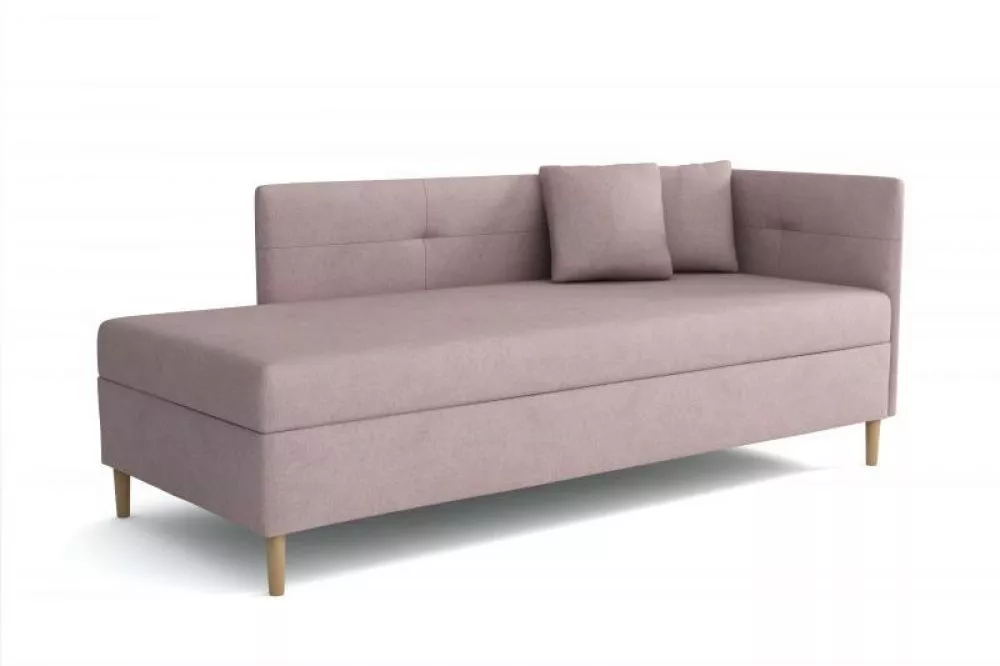 Dīvāns Olimp standard Atvēršanas puse: labā, · Gaiši rozā · 94 × 204 × 82 cm