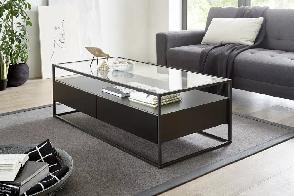 Žurnālgalds Evora · Melns · 120 × 60 × 40 cm