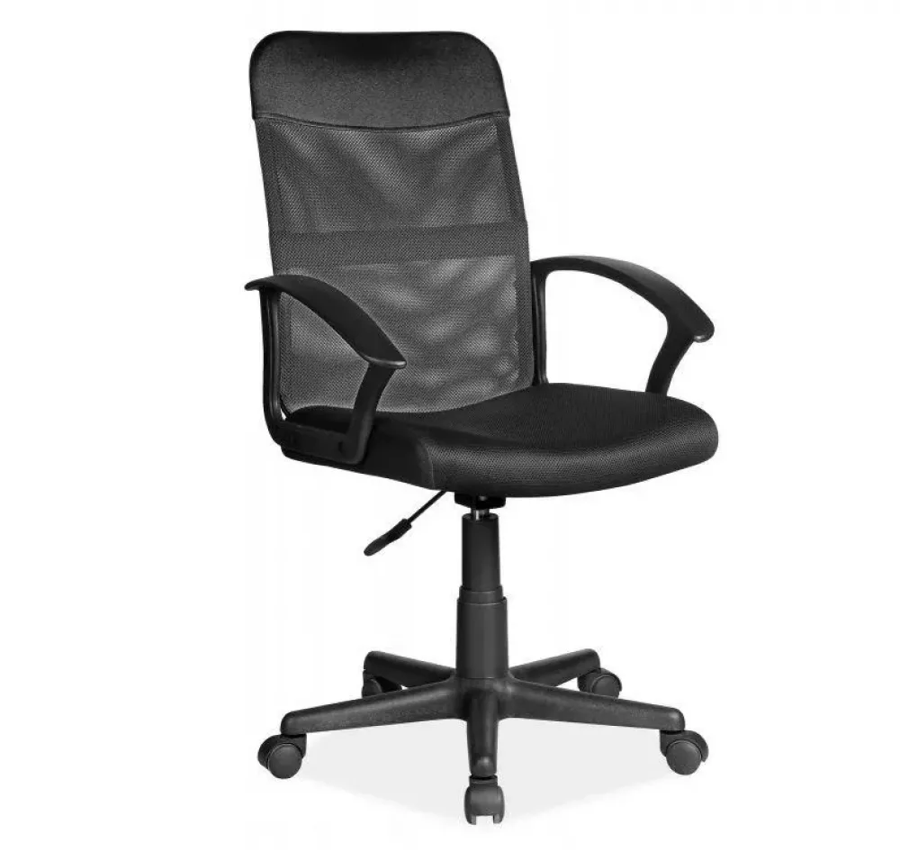 Datorkrēsls Q-702 · Melns · 49 × 48 × 95 cm