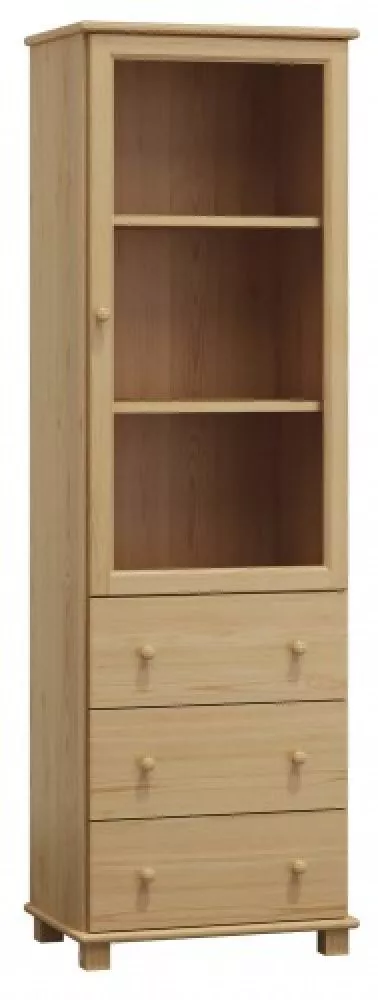 Grāmatu skapis Wit 6 · Priede · 60 × 42 × 190 cm