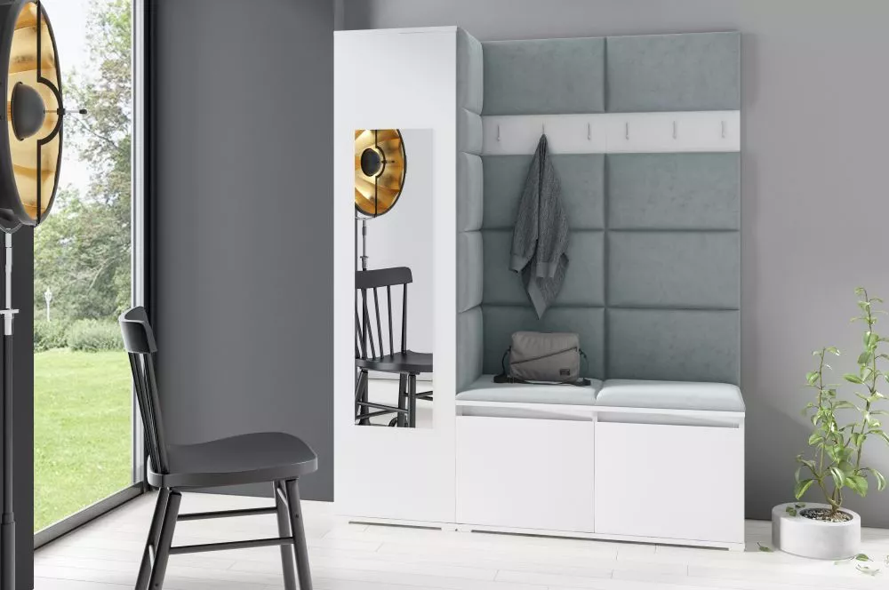 Apavu plaukts Emi 14 Trinity Korpusa krāsa: balts, · 145 × 185 × 40 cm