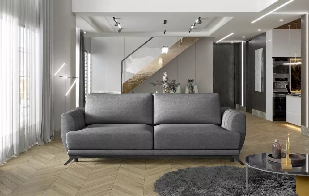 Dīvāns Megis standard · Tumši pelēks · 95 × 250 × 90 cm