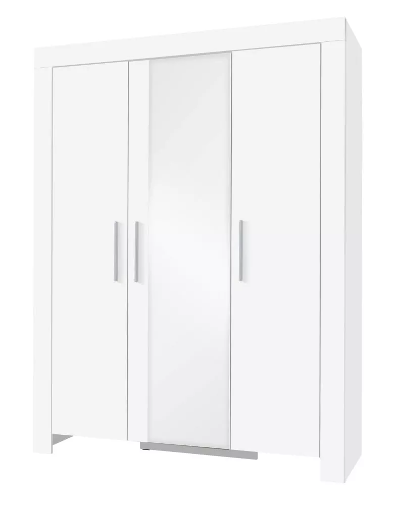 Skapis Cezar 1 · Balts · 150 × 61 × 201 cm
