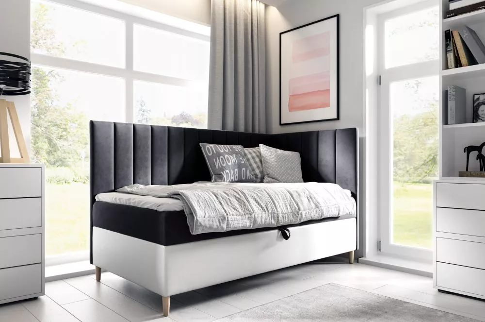 Gulta Maja 3 R Boxspring Standard Guļamvietas platums: 100 cm, Korpusa krāsa: balts, Guļamvietas garums: 200 cm, · 108 ×